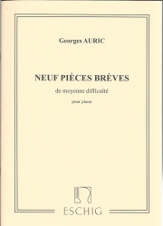 9つのやさしい小品 (ジョルジュ・オーリック)（ピアノ）【9 Pièces Brèves】