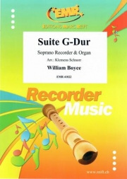 組曲・ト長調（ウィリアム・ボイス） (ソプラノリコーダー＋オルガン)【Suite G-Dur】