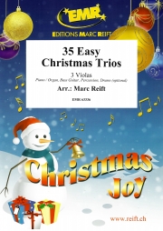 35のやさしいクリスマス三重奏曲集 (ヴィオラ三重奏)【35 Easy Christmas Trios】
