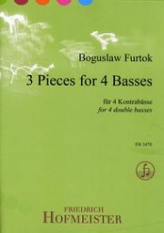 3つの小品（ボグスラフ・フルトーク）(ストリングベース四重奏)【3 Pieces】