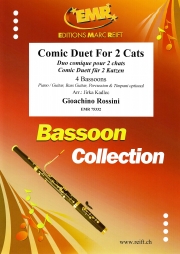 2匹の猫の愉快な歌（ジョアキーノ・ロッシーニ） (バスーン四重奏)【Comic Duet For 2 Cats】