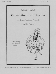 3つのスラブ舞曲（アントニン・ドヴォルザーク）（チェロ四重奏）【Three Slavonic Dances】