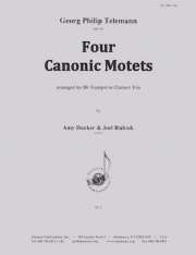 4つのカノン風モテット（テレマン）（トランペット三重奏）【Four Canonic Motets】