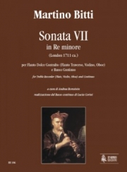 ソナタ・No.7・ニ短調（マルティーノ・ビッティ）（オーボエ+ピアノ）【Sonata VII in Re minore】