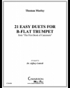 21のやさしいデュエット集（トマス・モーリー）（トランペット二重奏）【21 Easy Duets for B-Flat Trumpet】