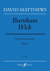 バーナム・ウィック  (デイヴィッド・マシューズ)（スコアのみ）【Burnham Wick】