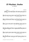 20のリズムの練習曲（ヨハン・ネイス）（クラリネット）【20 Rhythmic Studies】