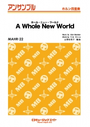 ホール・ニュー・ワールド【A Whole New World】【ホルン四重奏】