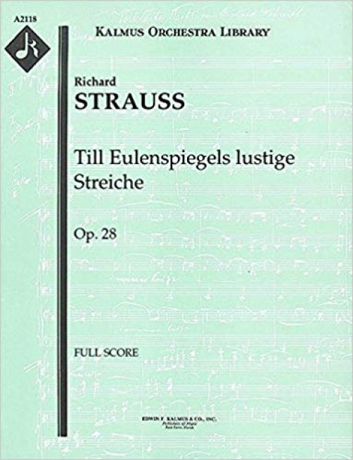 R. Strauss ティルオイレンシュピーゲルの愉快な悪戯 指揮者用大判スコア 交響詩「ティル・オイレンシュピーゲルの愉快ないたずら」／Till