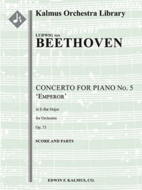 ピアノ協奏曲第5番「皇帝」変ホ長調 Op.73（ベートーヴェン）（スコアのみ）【Concerto for Piano No. 5 in E-flat, Op. 73 'Emperor'】