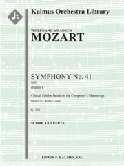 交響曲 第41番「ジュピター」ハ短調 K.551  (モーツァルト)【Symphony No. 41 in C, K. 551 'Jupiter'】