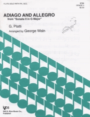 アダージョとアレグロ（ジョヴァンニ・ベネデット・プラッティ）  (フルート+ピアノ)【ADAGIO AND ALLEGRO】
