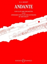 アンダンテ・ハ長調・K.315（モーツァルト） (フルート＋ピアノ)【Andante for Flute and Orchestra, K. 315】
