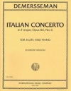 イタリア協奏曲・ヘ長調・Op.82・No.6（ジュール・ドゥメルスマン）  (フルート＋ピアノ)【Italian Concerto in F major, Op. 82 No. 6】