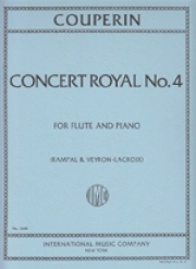 王宮のコンセール・No.4（フランソワ・クープラン）  (フルート＋ピアノ)【Concert Royal No. 4】