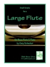 大きなフルートのための小さなソナタ（ゲイリー・ショッカー） (バスフルート＋ピアノ)【Small Sonata for A Large Flute】