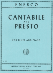 カンタービレとプレスト（ジョルジュ・エネスク）（フルート+ピアノ）【Cantabile and Presto】