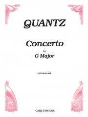協奏曲・ト長調（ヨハン・ヨアヒム・クヴァンツ）  (フルート＋ピアノ)【Concerto In G Major】