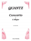 協奏曲・ト長調（ヨハン・ヨアヒム・クヴァンツ）  (フルート＋ピアノ)【Concerto In G Major】