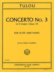協奏曲・ニ長調・No.3（ジャン・ルイ・チュルー）  (フルート＋ピアノ)【Concerto No. 3 in D major】