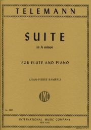 組曲・イ短調・ＴＷＶ５５：ａ２  (フルート＋ピアノ)【Suite in A Minor】