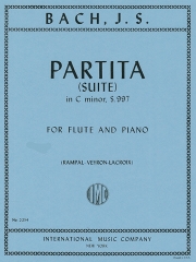 組曲・ハ短調・BWV997（バッハ）  (フルート＋ピアノ)【Partita (Suite) in C minor, S.997】