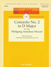交響曲・No.2・ニ長調・K.314 （モーツァルト)  (フルート＋ピアノ)【Concerto No. 2 in D Major K. 314】