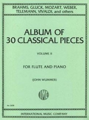 30のクラシック曲集・第２巻  (フルート＋ピアノ)【30 Classical Pieces, Volume II】