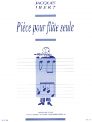 小品（ジャック・イベール）  (フルート)【PIECE POUR FLUTE SEULE】