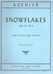 スノーフレーク（雪片）・Op.82・No.4（エルネスト・ケーラー）  (フルート＋ピアノ)【Snowflakes, Op. 82 No. 4】