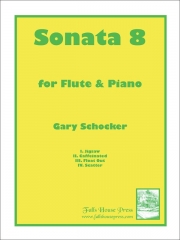 ソナタ・No.8（ゲイリー・ショッカー）  (フルート＋ピアノ)【Sonata No.8】