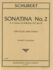ソナチネ・No.2・イ短調・D.385（フランツ・シューベルト）（Op. 137, No.2）  (フルート＋ピアノ)【Sonatina No.2 in A minor. D. 385, (Op 137, No.2)】
