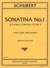 ソナチネ・No.1・ニ長調・D.384（Op. 137, No.1）（フランツ・シューベルト） (フルート＋ピアノ)【Sonatina No.1 in D major, D. 384, (Op. 137, No.1)】