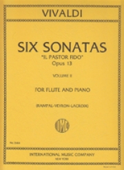 「忠実な羊飼い」６つのソナタ・第2巻（アントニオ・ヴィヴァルディ） (フルート＋ピアノ)【Six Sonatas (Il Pastor Fido), Op. 13:Volume II】