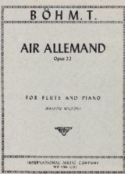 ドイツ民謡による変奏曲・Op.22（テオバルト・ベーム）  (フルート＋ピアノ)【Air Allemand, Op. 22】