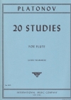 20の練習曲（ニコラス・ヴァシリー・プラトーノフ）  (フルート)【20 Studies】
