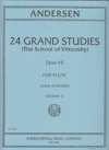 24の技巧的練習曲・Op.60・第２巻（カール・ヨアヒム・アンデルセン）  (フルート)【24 Grand Studies, Op. 60 Volume II】