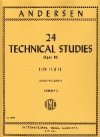 24の技術的練習曲・Op.63・第1巻（カール・ヨアヒム・アンデルセン） （フルート）【24 Technical Studies, Op. 63 Volume I】