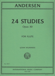 24の練習曲・Op.30（カール・ヨアヒム・アンデルセン）  (フルート)【24 Studies, Op.30】