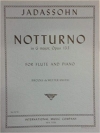 夜想曲・ト長調・Op.133（ザーロモン・ヤーダスゾーン）（フルート＋ピアノ）【Notturno in G major Op.133】