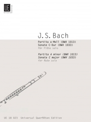 パルティータ・イ短調、ソナタ、ハ長調、 BWV 1013、 1033（バッハ）  (フルート)【Partita A Min、Sonata、 C Maj、 BWV 1013、 1033】