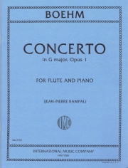 フルート協奏曲・ト長調・OP.1（テオバルド・ベーム）（フルート＋ピアノ）【Concerto in G major, Op.1】