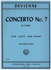 フルート協奏曲・第７番・ホ短調（フランソワ・ドヴィエンヌ）（フルート＋ピアノ）【Concerto No. 7 in E minor】