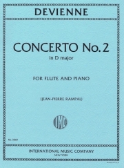 フルート協奏曲・第２番・ニ長調（フランソワ・ドヴィエンヌ）（フルート＋ピアノ）【Concerto No.2 in D major】