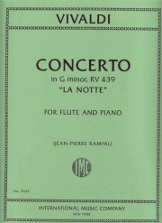 フルート協奏曲・ト短調・「夜」・Op.10 No.1 RV.439（アントニオ・ヴィヴァルディ）（フルート＋ピアノ）【Concerto in G minor, RV 439, La Notte】