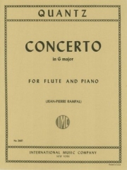 フルート協奏曲・ト長調（ヨハン・ヨアヒム・クヴァンツ）（フルート＋ピアノ）【Concerto In G Major】