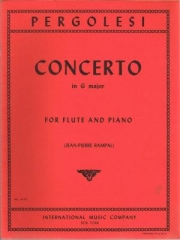 フルート協奏曲・ト長調（ジョヴァンニ・バッティスタ・ペルゴレー）（フルート＋ピアノ）【Concerto In G Major】