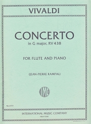 フルート協奏曲・ト長調・RV.438（アントニオ・ヴィヴァルディ）（フルート＋ピアノ）【Concerto in G major, RV 438】