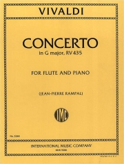 フルート協奏曲・ト長調・Op.10 No.4 RV.435（アントニオ・ヴィヴァルディ）（フルート＋ピアノ）【Concerto in G major, RV 435】