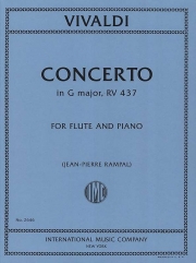 フルート協奏曲・ト長調・RV.437（アントニオ・ヴィヴァルディ）（フルート＋ピアノ）【Concerto in G major, RV 437】